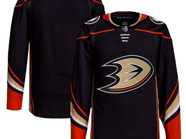 Anaheim Ducks adidas Men's Home Authentic Jersey - Black