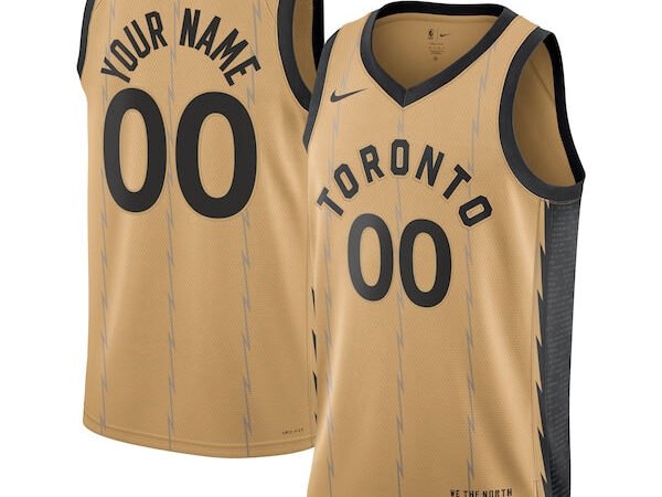 Toronto Raptors Nike Unisex 2023/24 Custom Swingman Jersey - Gold - City Edition