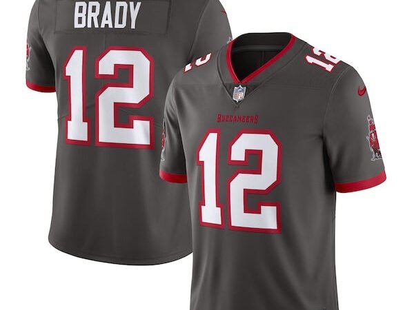 Tom Brady Tampa Bay Buccaneers Nike Alternate Vapor Untouchable Limited Jersey - Pewter/Red