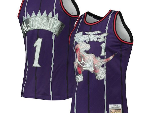 Tracy McGrady Toronto Raptors 1998/99 Hardwood Classics NBA 75th Anniversary Diamond Swingman Jersey - Purple