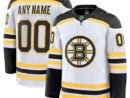 Boston Bruins  Away Premium Custom Jersey - White/Black