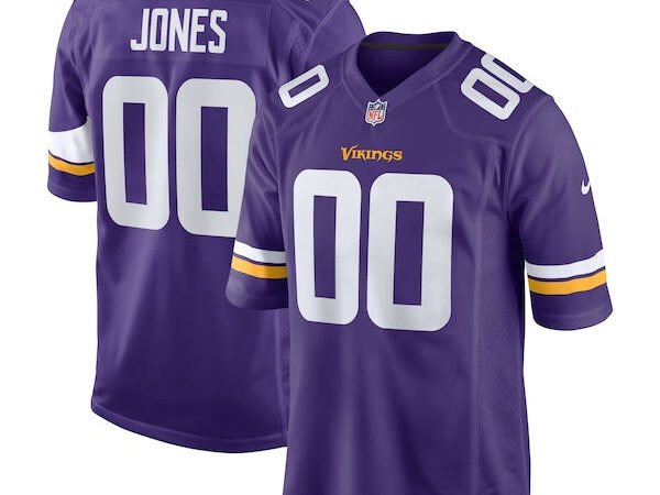 Aaron Jones Minnesota Vikings Nike Game Player Jersey - Purple