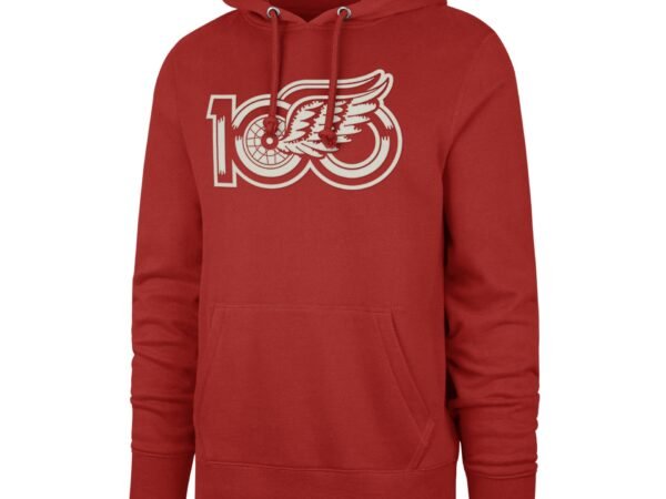Detroit Red Wings '47 Brand Centennial Core Headline Hooded Sweatshirt - Red