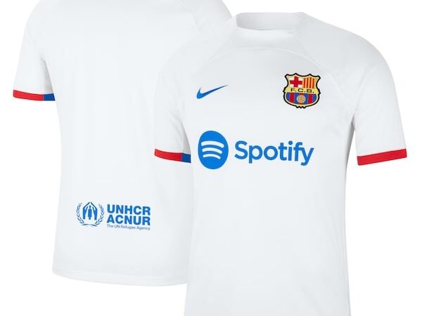 Barcelona Nike 2023/24 Away Replica Jersey - White