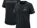 Dallas Cowboys Nike Women's 2025 NFL Crucial Catch Tri-Blend Dri-FIT T-Shirt - Black