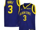 Jordan Poole Golden State Warriors Youth 2022/23 Swingman Jersey - Navy - Statement Edition