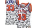 Patrick Ewing New York Knicks Women's 1991 Doodle Swingman Jersey - White