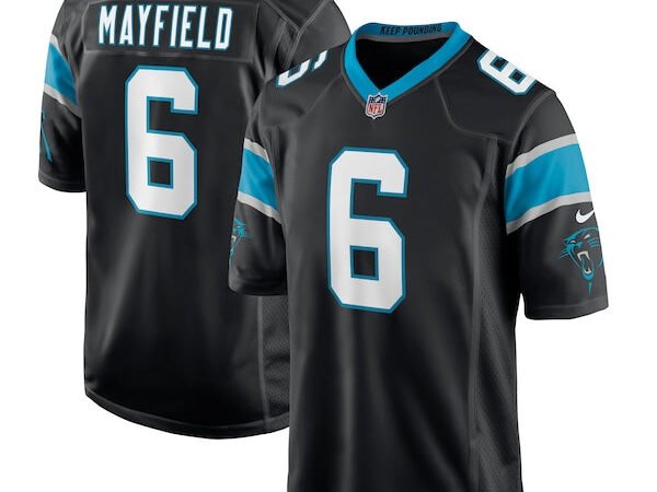 Baker Mayfield Carolina Panthers Nike Home Player Game Jersey - Black