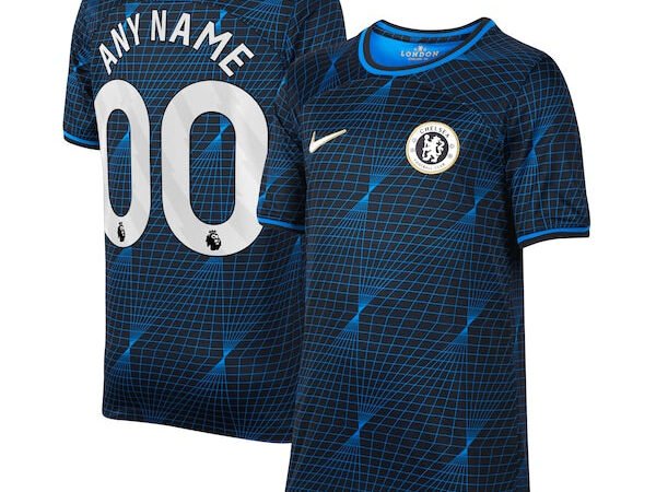 Chelsea Nike Youth 2023/24 Away Stadium Replica Custom Jersey - Navy