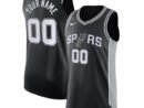San Antonio Spurs Nike Authentic Custom Jersey Black - Icon Edition