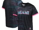 Miami Marlins Youth 2025 City Connect Limited Jersey - Black