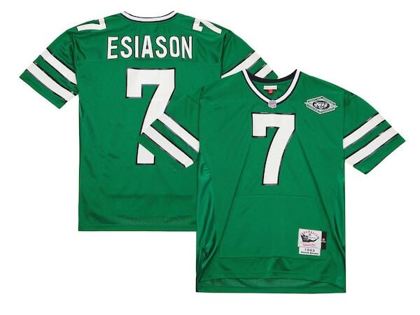 Boomer Esiason New York Jets 1993 Authentic Throwback Retired Player Pocket Jersey - Kelly Green
