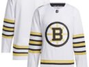 Boston Bruins adidas Away Primegreen Authentic Jersey - White