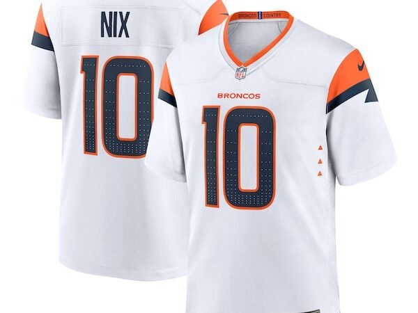 Bo Nix Denver Broncos Nike Youth Game Jersey -  White