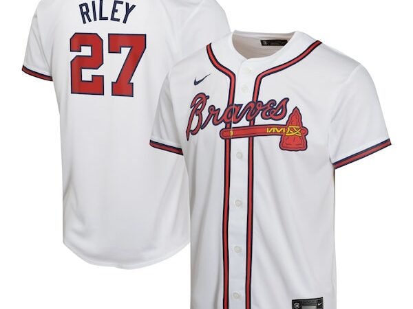 Austin Riley Atlanta Braves Nike Youth Home Game Player Jersey - White