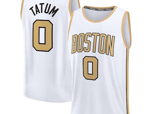 Jayson Tatum Boston Celtics  Youth 2025/26 City Edition Fast Break Jersey - White