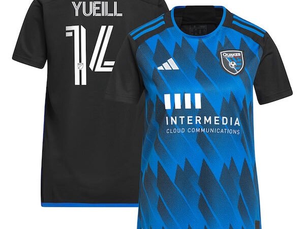 Jackson Yueill San Jose Earthquakes adidas Women's 2024 Active Fault Replica Player Jersey - Blue