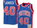 Bill Laimbeer Detroit Pistons Youth 1988/89 Hardwood Classics Swingman Jersey - Blue