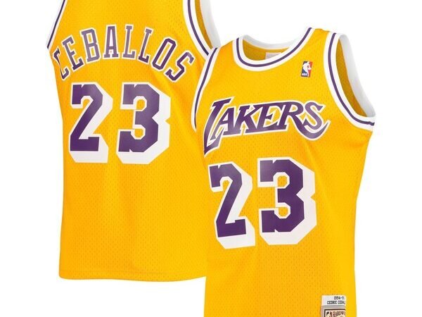 Cedric Ceballos Los Angeles Lakers 1994/95 Hardwood Classics Swingman Jersey - Gold