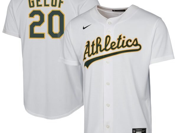 Zack Gelof Athletics Nike Youth Home Replica Player Jersey - White