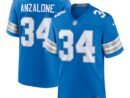 Alex Anzalone Detroit Lions Nike Game Jersey - Blue/Black