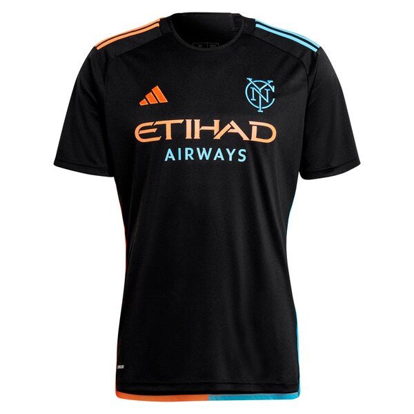 New York City FC adidas 2024 24/7 Kit Replica Custom Jersey – Black