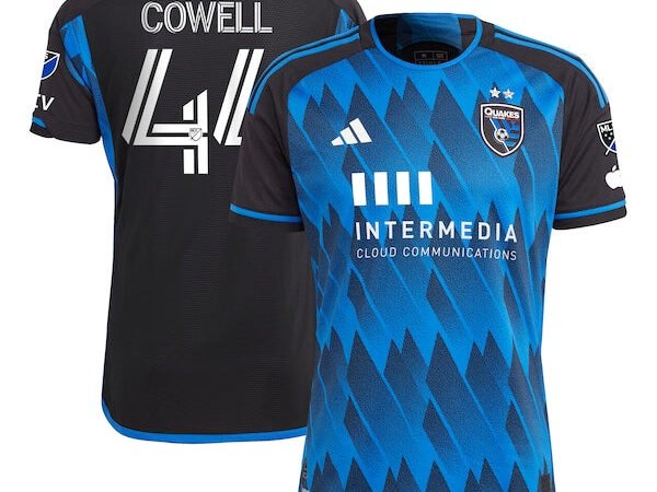 Cade Cowell San Jose Earthquakes adidas 2023 Active Fault Jersey Authentic Jersey - Blue