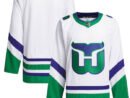Carolina Hurricanes adidas Whalers Primegreen Authentic Jersey - White