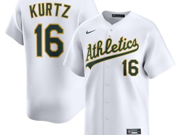 Nick Kurtz Athletics Nike Home Limited Player Jersey - White