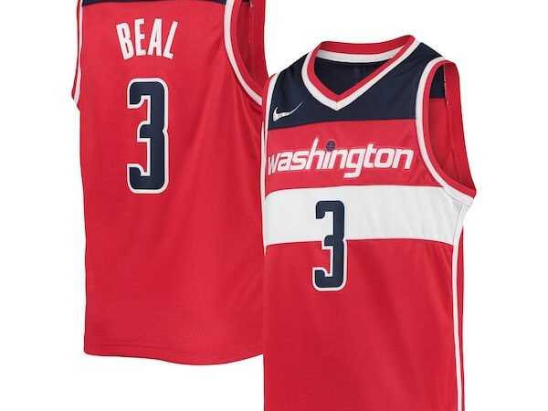 Bradley Beal Washington Wizards Nike Youth 2021/22 Diamond Swingman Jersey - Icon Edition - Red