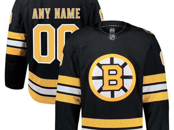 Boston Bruins  Home Authentic Pro Custom Jersey - Black