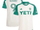 Brandon Vazquez Austin FC adidas 2024 The Armadillo Kit Authentic Player Jersey - Tan