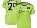 Aaron Wan-Bissaka Manchester United adidas Women's 2022/23 Third Replica Player Jersey - Neon Green