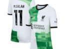 Mohamed Salah Liverpool Nike Youth 2023/24 Away Replica Player Jersey - White