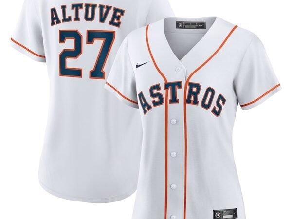 Jose Altuve Houston Astros Nike Women's Home Replica Player Jersey - White/Navy