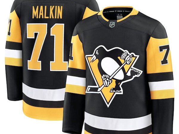 Evgeni Malkin Pittsburgh Penguins Home Premium Jersey - Black