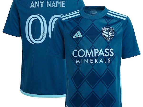 Sporting Kansas City adidas Youth 2024 Diamonds Our Forever Replica Custom Jersey – Navy