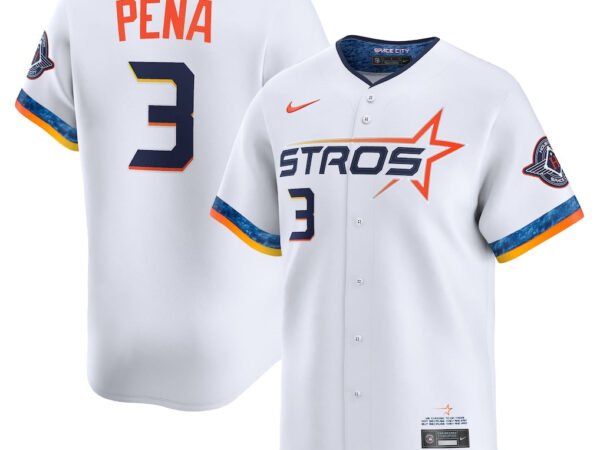 Jeremy Peña Houston Astros Nike 2025 City Connect Limited Player Jersey - White