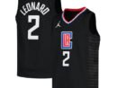 Kawhi Leonard LA Clippers Jordan Brand Youth 2020/21 Swingman Player Jersey - Black - Statement Edition