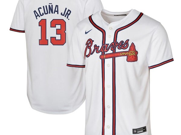 Ronald Acuña Jr. Atlanta Braves Nike Youth Home Limited Player Jersey - White