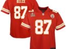 Travis Kelce Kansas City Chiefs Nike Youth Super Bowl LIX Game Player Jersey - Red