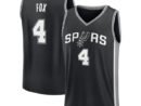 De'Aaron Fox San Antonio Spurs  Fast Break Replica Player Jersey - Icon Edition - Black