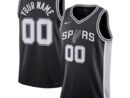 San Antonio Spurs Nike Unisex Swingman Custom Jersey Black - Icon Edition