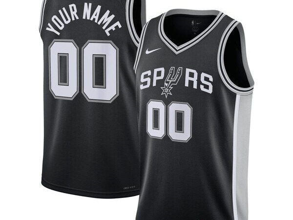 San Antonio Spurs Nike Unisex Swingman Custom Jersey Black - Icon Edition