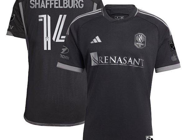 Jacob Shaffelburg Nashville SC adidas 2024 Man In Black Kit Authentic Player Jersey - Black