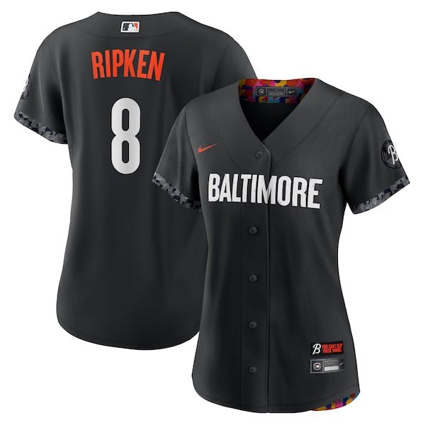 Cal Ripken Baltimore Orioles Nike Women's 2023 City Connect Replica Player Jersey - Black