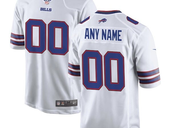 Buffalo Bills Nike Custom Game Jersey - White