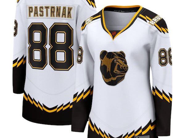 David Pastrnak Boston Bruins  Women's Special Edition 2.0 Breakaway Player Jersey - White