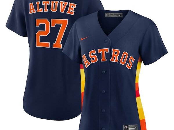Jose Altuve Houston Astros Nike Women's Alternate Replica Player Jersey - Navy/White
