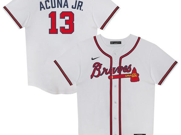 Ronald Acuña Jr. Atlanta Braves Nike Preschool Home Replica 2.0 Player Jersey - White